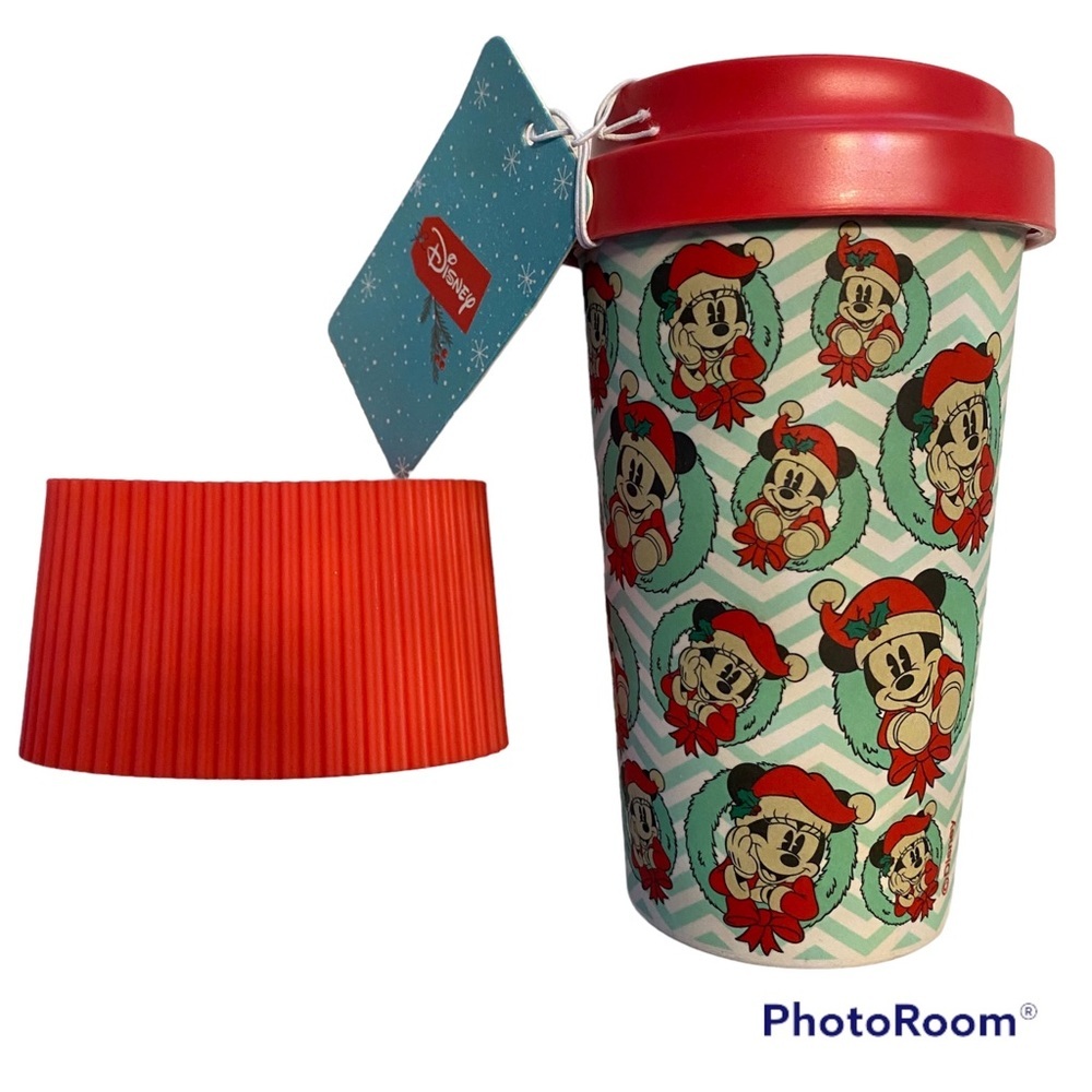 NWT Disney Mickey Mouse travel mug ceramic.
